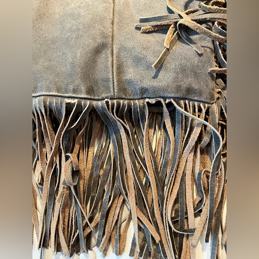 Source Unknown Brown Fringe Jacket - image 7